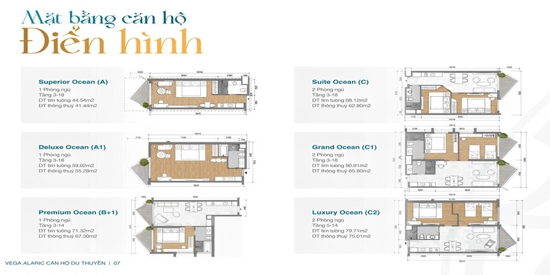 Mặt bằng căn hộ biển The Maris Vũng Tàu