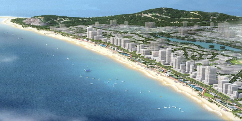 Phối cảnh dọc bờ biển