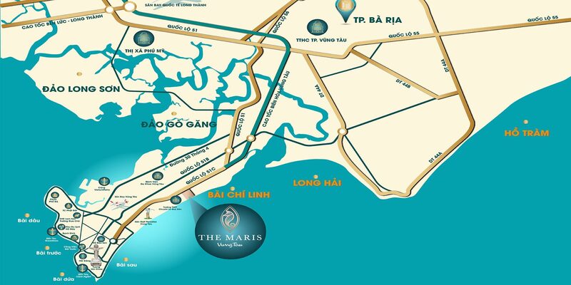The Maris Vũng Tàu tọa lạc tại vị trí đắc địa