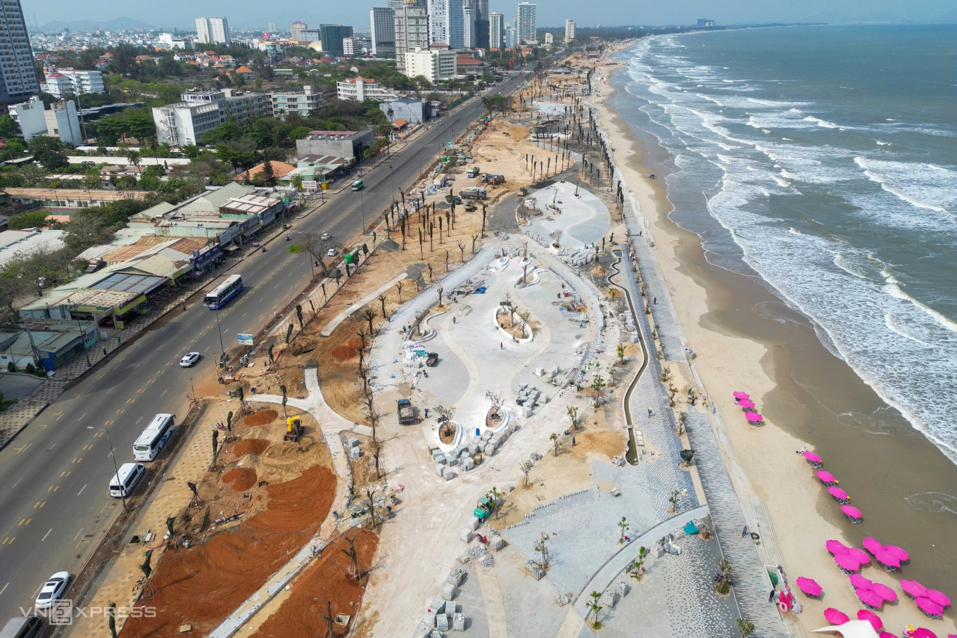 Bãi sau Vũng Tàu chuẩn bị hoàn thiện