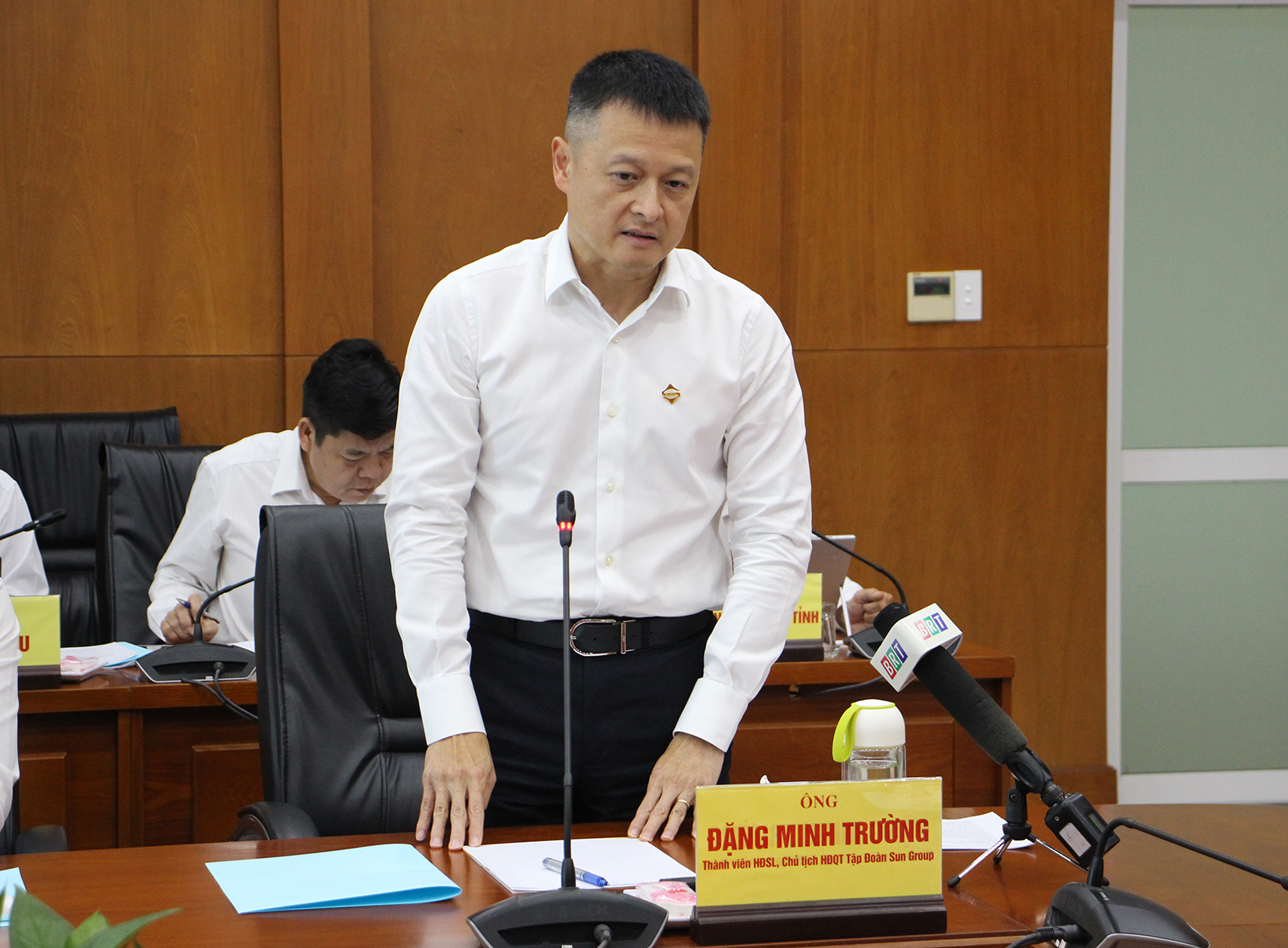 Ông Đặng Minh Trường, Thành viên Hội đồng sáng lập, Chủ tịch HĐQT Tập đoàn Sun Group chia sẻ quyết tâm đầu tư vào Bà Rịa-Vũng Tàu.